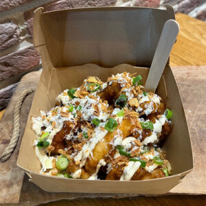 Loaded kibbeling truffel-parmesan